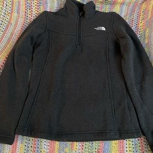 The North Face Women Black Pullover Fleece Sweater 1/4 Zip - Size XS
